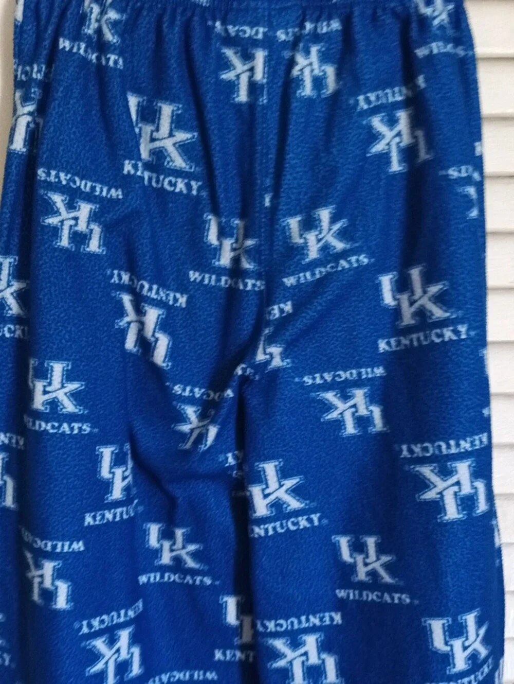 University of Kentucky Kids Blue Wildcats Fleece Pajama Pants - Team Logo Print